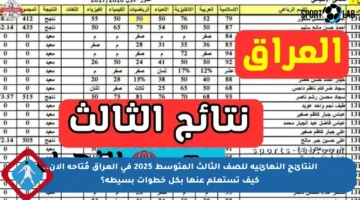 النتائج النهائية للصف الثالث المتوسط 2025 في العراق مُتاحة الآن.. كيف تستعلم عنها بكل خطوات بسيطة؟